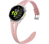 Blueshaweu Vintage pelle Cinturino compatibile con Garmin Forerunner 970 Smartwatch,22mm cinturino alternativo traspirante in Vintage pelle compatibile per Forerunner 970 (Rosa)