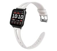 Blueshaweu Vintage pelle Cinturino compatibile con Garmin Venu X1 Smartwatch,sgancio rapido 24mm,cinturino alternativo traspirante in Vintage pelle compatibile per Venu X1 (Bianco)