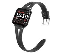 Blueshaweu Vintage pelle Cinturino compatibile con Garmin Venu X1 Smartwatch,sgancio rapido 24mm,cinturino alternativo traspirante in Vintage pelle compatibile per Venu X1 (Nero)