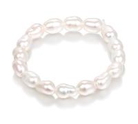 Blueshoop Anelli Fidget di Perle per Donne Gioielli Antistress Anello Elástico contro l'Ansia realizzato con Perle d'Acqua Dolce Scintillanti per Relax e Mindfulness