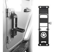 Blueshyhall Pedale pieghevole per porta auto, per J-eep Wrangler JK/JKU 2007-2017, 2 porte, 4 porte, per l'accesso al tetto dell'auto, portata fino a 136 kg, antiscivolo