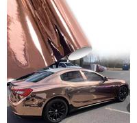Blueshyhall Pellicola per auto in oro rosa con effetto specchio, per auto, colore oro rosa, cromo lucido, metallizzato, per interni ed esterni, impermeabile, con autoadesiva (30 x 152 cm)