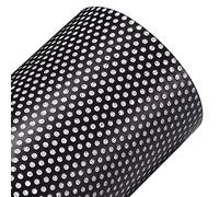 Blueshyhall Pellicola per Finestrini Auto Perforata Nera, Protezione Privacy Finestrini Auto Oscurante, Pellicola Parasole Interna Perforata, Pellicola Privacy Autoadesiva per Tetto, Porta, Balcone