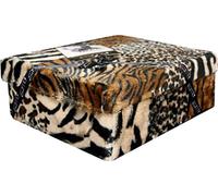 Bluesì Coperta pile animalier Singolo Stampa maculata