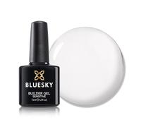 Bluesky Fast and Easy Sensitive Builder Gel 15ml, Crystal Clarity, Clear | Invisible over the natural nail, so it works under any colour or as a bare-look overlay. Cures cool on nails that sting.