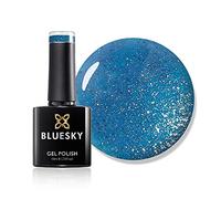 BlueSky LT65 - Smalto UV semipermanente soak-off gel, 10 ml, colore: Turchese scuro glitterato