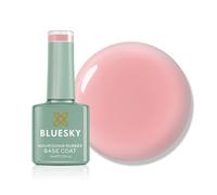BLUESKY Nourishing Rubber Base Coat - Base ecoat nutriente e rinforzante per unghie naturali, con proteine vegetali (Subtle Romance BNR07)