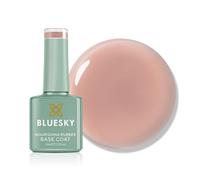 BLUESKY Nourishing Rubber Base Coat - Base ecoat nutriente e rinforzante per unghie naturali, con proteine vegetali (Subtle Veil BNR09)