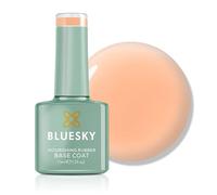 Bluesky Rubber Base Coat 10ml - Flexible Builder Gel Base for Nails - HEMA-Free Peel-Off Base Coat Gel Polish - Strengthening Nail Treatment - Salon Professional UV LED Nail Care