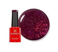 Bluesky Ruby Ritz 80545, Smalto Gel Mini, Rosso Glitterato, Lunga Durata, Resistente alle Scheggiature, 5 ml, Richiede Asciugatura Sotto Lampada UV o LED