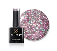 Bluesky Smalto gel per unghie, albero di Natale, smalto gel multi glitter, 10 ml, rosa, viola, verde argento, richiede l'asciugatura sotto la lampada UV LED