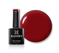 Bluesky Smalto gel per unghie, pronto per feste, colore rosso scuro, soak off, lunga durata, resistente alle scheggiature, 10 ml (richiede asciugatura sotto lampada UV LED)