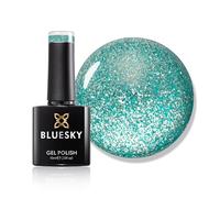 Bluesky Smalto Per Unghie Gel, Aquamarine Dream, Platinum12, Bagliore, Luccichio, Blu (Per Lampade Uv E Led) - 10 Ml