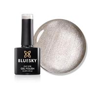 BLUESKY Smalto Per Unghie Gel, Cat Eye Silver, Ka1080, Argento, Bagliore (Per Lampade Uv E Led) - 10 Ml