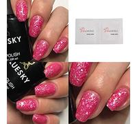 Bluesky Smalto Per Unghie Gel, Daddy'S Girl, Blz46, Rosa, Neon, Luccichio (Per Lampade Uv E Led) - 10 Ml