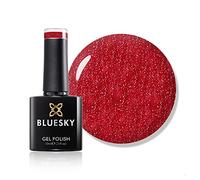 Bluesky Smalto Per Unghie Gel, Frosty Pink Silver Glitter, Vip10, Luccichio, Rosa (Per Lampade Uv E Led) - 10 Ml