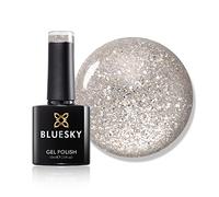 BLUESKY Smalto Per Unghie Gel, Ice Ice Baby, Platinum09, Bagliore, Luccichio, Argento (Per Lampade Uv E Led) - 10 Ml