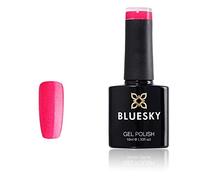 Bluesky Smalto Per Unghie Gel, Neon Pink Glitter, Xk30, Rosa, Neon, Luccichio (Per Lampade Uv E Led) - 10 Ml