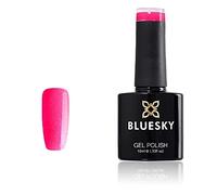 Bluesky Smalto Per Unghie Gel, Neon Pink Shimmer, Xk10, Rosa, Neon, Bagliore, Luccichio (Per Lampade Uv E Led) - 10 Ml