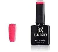 Bluesky Smalto Per Unghie Gel, Pink Glitter, Xk35 Rosa, Neon, Luccichio (Per Lampade Uv E Led) - 10 Ml