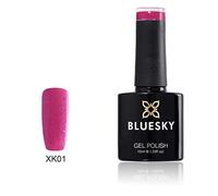 Bluesky Smalto Per Unghie Gel, Pink Shimmer, Xk1, Rosa, Neon, Bagliore, Luccichio (Per Lampade Uv E Led) - 10 Ml