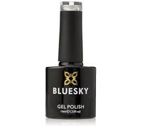Bluesky Smalto Per Unghie Gel, Silver Glitter, A18, Bagliore, Argento (Per Lampade Uv E Led) - 10 Ml