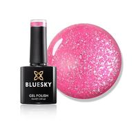 Bluesky Smalto Per Unghie Gel, Spinel Tap, Platinum18, Bagliore, Luccichio, Rosa (Per Lampade Uv E Led) - 10 Ml