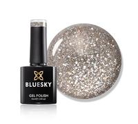BLUESKY Smalto Per Unghie Gel, Sprinkle Of Glitter, Platinum11, Bagliore, Luccichio, Argento (Per Lampade Uv E Led) - 10 Ml