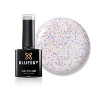 BLUESKY Smalto Per Unghie Gel, Sprinkles, Sr24, Bianca (Per Lampade Uv E Led) - 10 ml