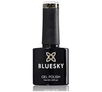Bluesky Smalto Per Unghie Gel, Starry Nights, Cs37, Nero, Luccichio (Per Lampade Uv E Led) - 10 Ml