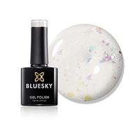 Bluesky Smalto Per Unghie Gel, Zillionaire, 80527, Glitter Argento (Per Lampade Uv E Led) - 10 Ml