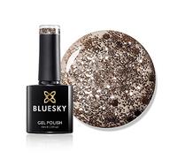 Bluesky Smalto Per Unghie Gel, Luxury Gold, Bsh015, Oro, Luccichio, Bagliore Per Lampade Uv E Led) - 10 Ml
