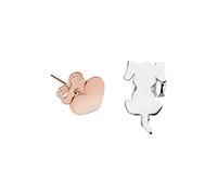 BLUESPIRIT Orecchini da donna, Collezione CAT & DOG, in argento 925 rodiato, argento rosè - P.259401000200