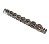 BlueSpot Metrico 1cm Chiavi a Bussola Set Su Binario 8 Pezzi Singolo Esagono B/