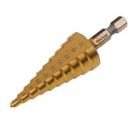 BlueSpot Passo Trapano 4 A 22mm HSS 0.6cm Attacco Esagonale Titanio Rivestito B/