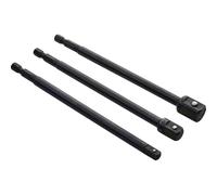 BlueSpot - Set di 3 adattatori a bussola esagonale a lunga portata esagonale da 1/4"