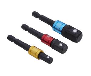 BlueSpot Strumenti Colore Codificato Impact Presa Adattatore Set, 3 Pezzi B/