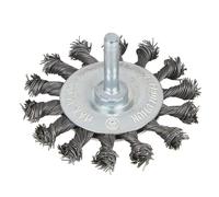 BlueSpot Strumenti Ruota In Filo Piatta A Treccia 75Mm Arbor 6Mm 1/4In B/S19223