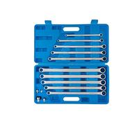 BlueSpot Tools 04307 - Set di chiavi a cricchetto extra lunghe e adattatori (8-19 mm)