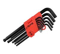 BlueSpot Tools 15303 - Set di chiavi esagonali con estremità a sfera metrica a braccio lungo (1,27-10 mm)
