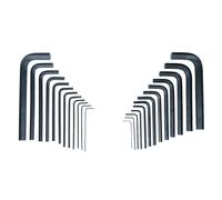 BlueSpot Tools 15307 Metrico e Imperiale Esagonale Chiave Borsetta Set Di 25