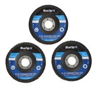 BlueSpot Tools 19642 Levigatura Disco Lamellare Set 3 Pezzi 115mm (4.1.3cm)
