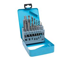 BlueSpot Tools 20512 - Set di 15 punte per trapano e rubinetti (M3-M12) (2,5-10,2 mm)