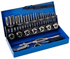 BlueSpot Tools 22301 32PCE - Set metrico per rubinetteria e matrice (M3-M12)