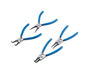 BlueSpot Tools 8702 Set Pinze Per Anelli Elastici, 4 Pezzi