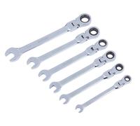 BlueSpot Tools - Set cricchetto testa flessibile Metrica 8-17mm 6 pezzi