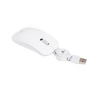 Bluestork BS-MMAGIC/W - Mouse con cavo retrattile, colore: bianco