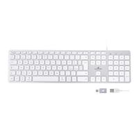 Bluestork KB Mac - Tastiera Mac con Cavo USB-C/USB-A, QWERTY IT | QWERTY IT LAYOUT, Con Cavo USB-C/USB-A, Tastiera Mac Silenziosa, Compatibile Mac/iPad