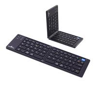 Bluestork - KB Mini Fold - Mini Tastiera Bluetooth AZERTY FR Pieghevole - Ricaricabile USB-C, 40H Autonomia- Tastiera pieghevole per Tablet - Leggero, Silenzioso & Nomade - Windows/iOS/Android- New