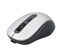 MOUSE WIRELESS BLUESTORK OFFICE 65, Collegamento Cablato, Senza fili, Bluetooth, Scrolling a Rotella, Risoluzione max 3200 dpi, forma ergonomica, Grigio, Bianco